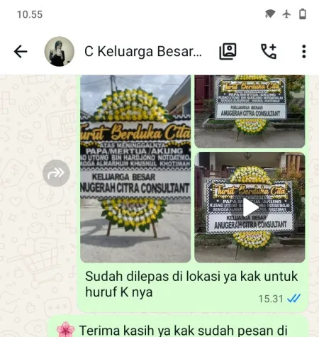Pengiriman Papan Bunga Duka Ballroom Wedding Alam Sutera