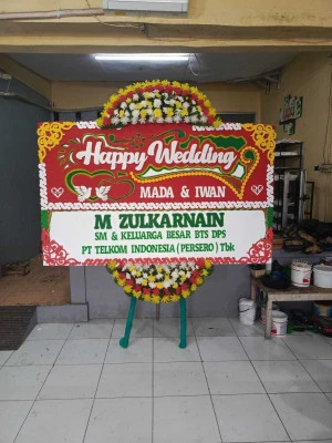Papan Bunga di Ballroom Wedding Alam Sutera