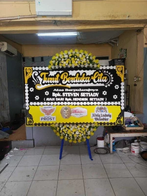 Papan Bunga di Ballroom Wedding Alam Sutera