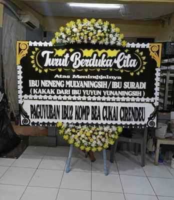Papan Bunga di Ballroom Wedding Alam Sutera